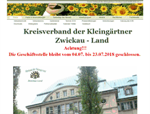Tablet Screenshot of kreisverbandzwickauland.de